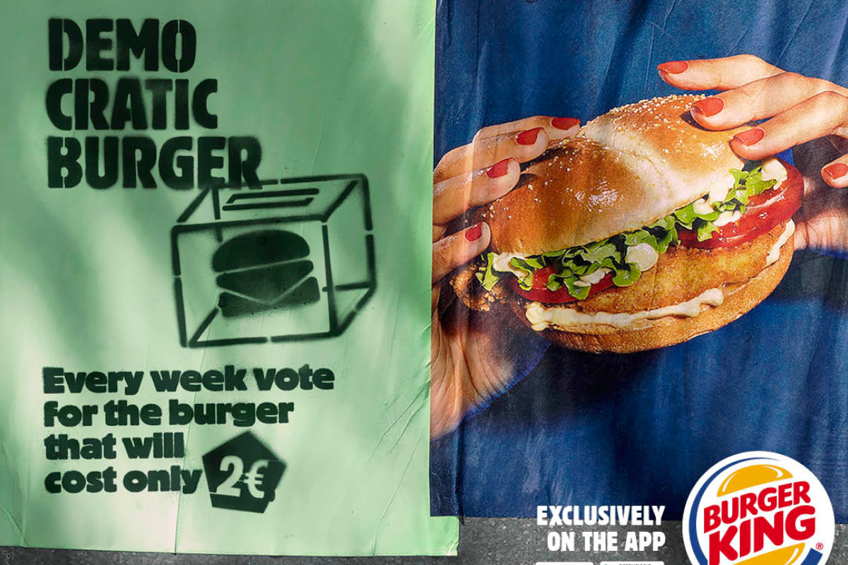 Hambúrguer democraticamente eleito à venda por dois euros? 