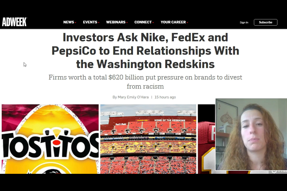 Nike, FedEx e Pepsico desafiadas a retirar o patrocínio aos Washington Redskins