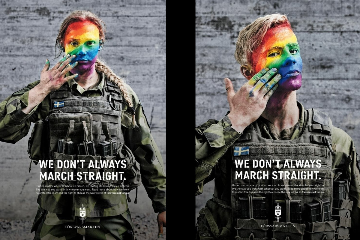Exército sueco apoia a comunidade LGBTI+