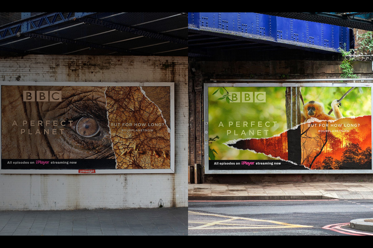 BBC destrói os próprios outdoors