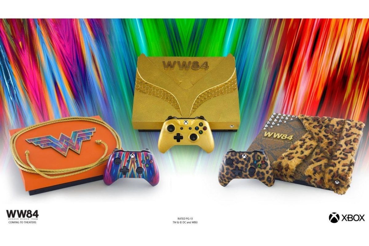 Xbox One vestida de Mulher-Maravilha