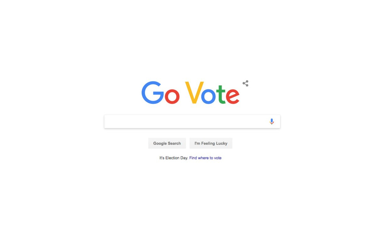 Google disse aos americanos para votarem