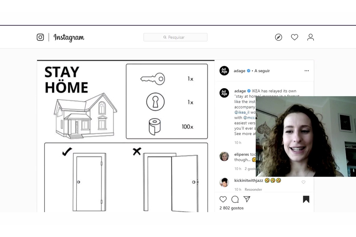 IKEA lança folheto de instruções com a mensagem &quot;fique em casa&quot;