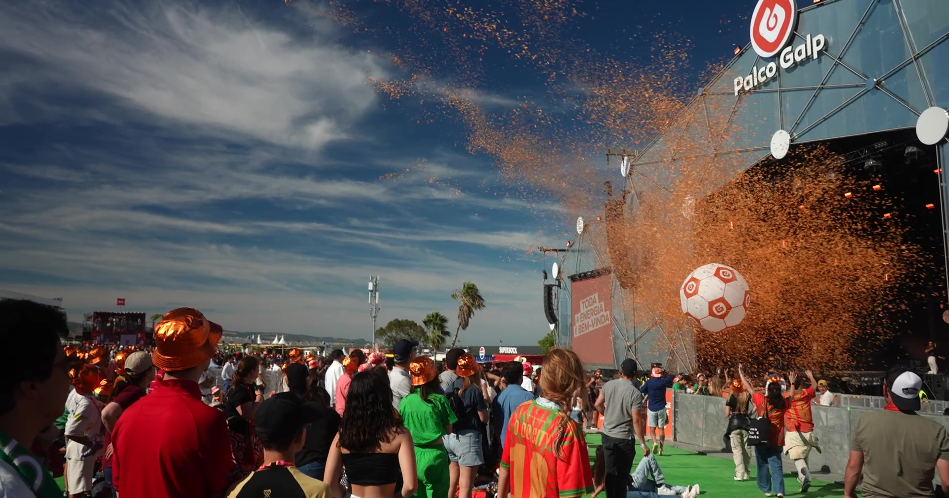Viver a energia de um festival