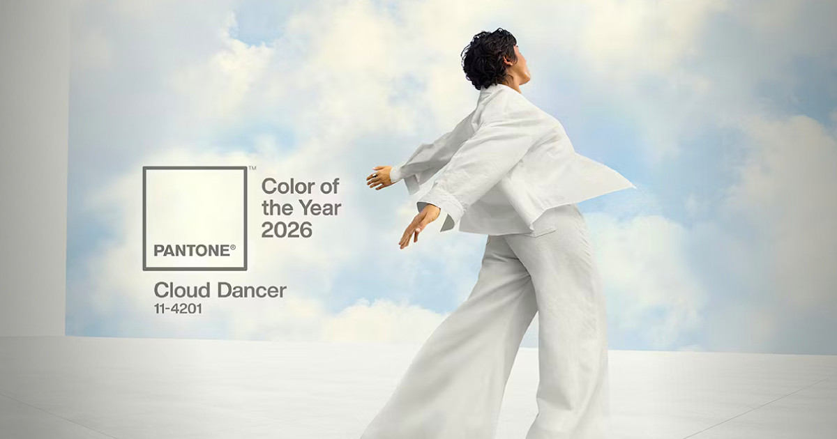 Pela primeira vez desde 1999, Pantone aposta no branco como Cor do Ano 2026