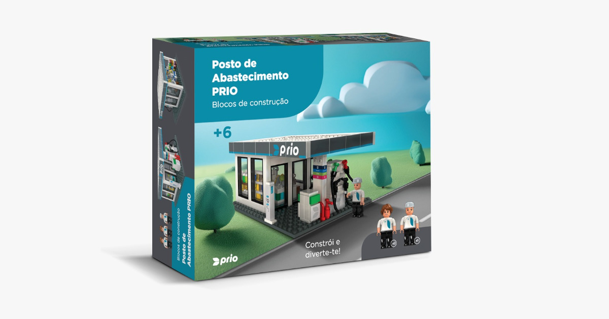 PRIO lança kit de blocos de construção inspirado nos seus postos de abastecimento da marca