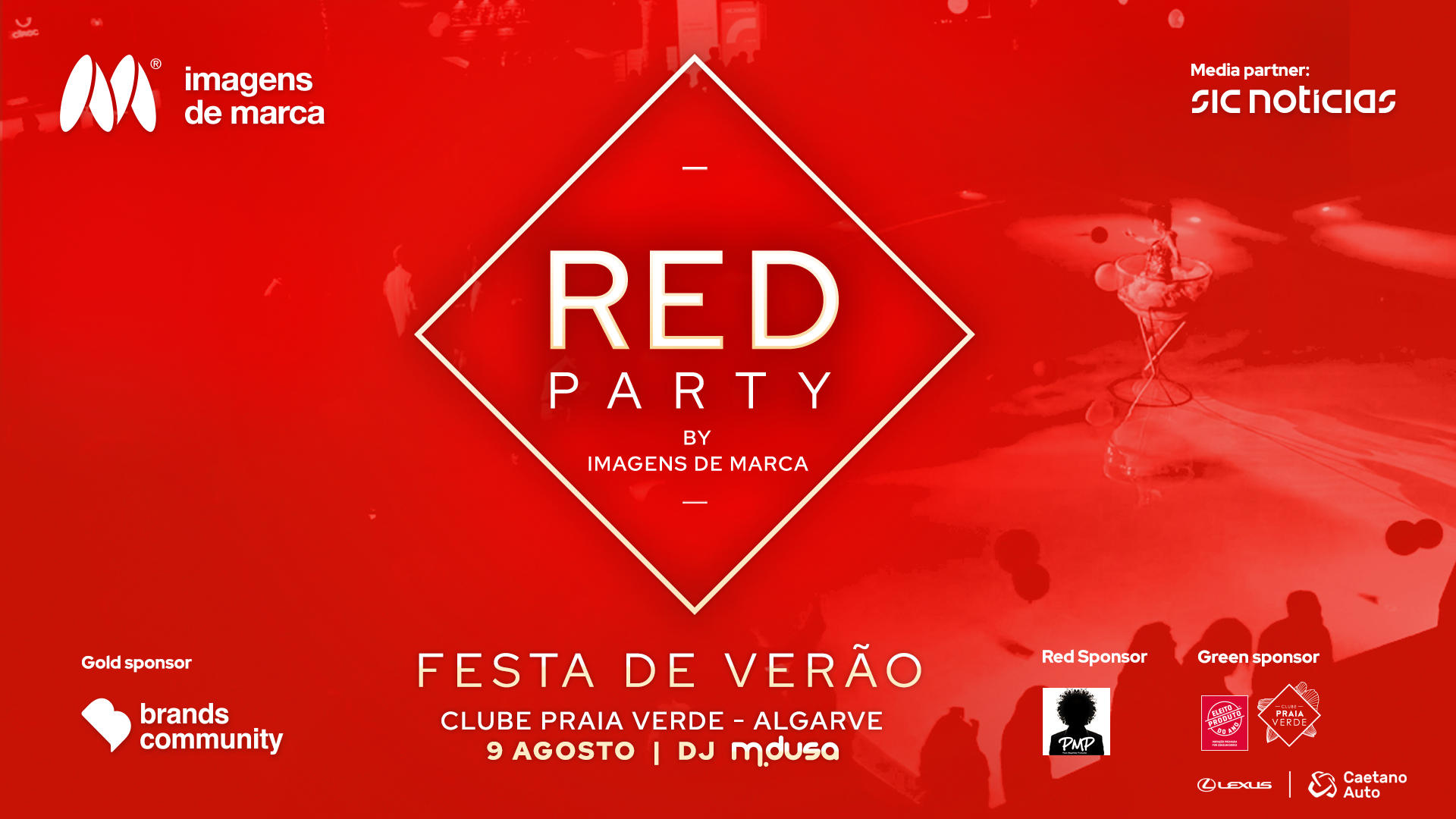 Agosto marca regresso da Red Party by Imagens de Marca ao Clube Praia Verde