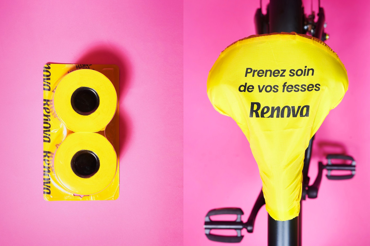 Renova reveste de amarelo as bicicletas de Paris