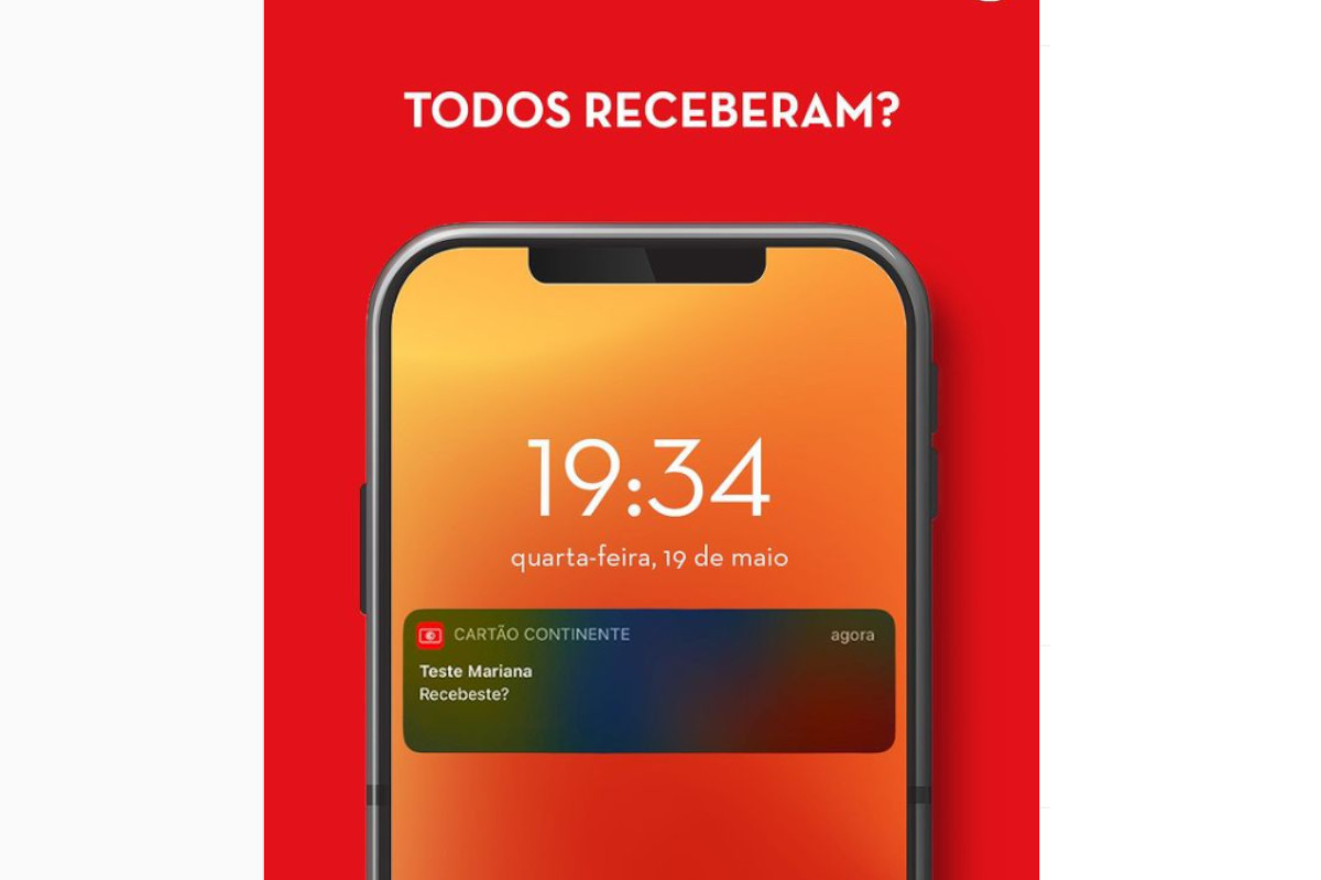 Também recebeu a mensagem “Teste Mariana”?