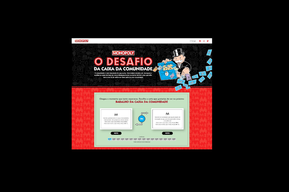 Monopólio desafia portugueses a escolherem novas cartas