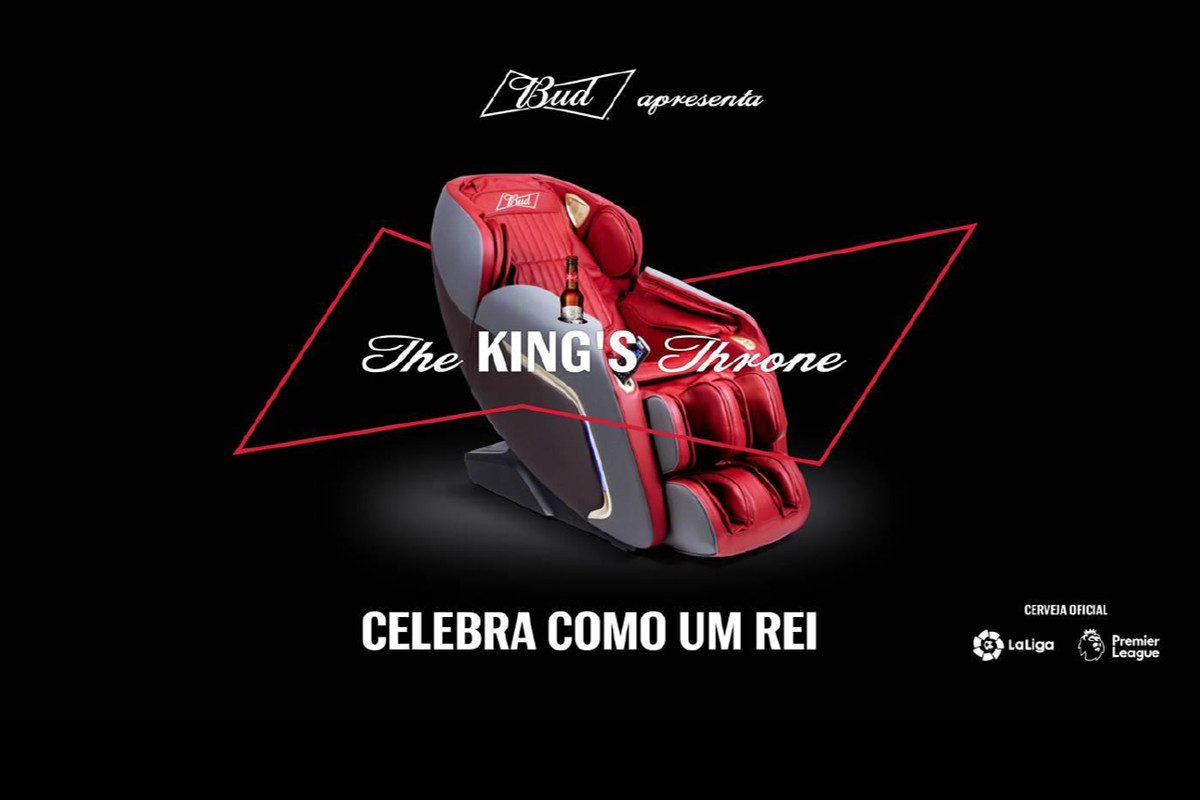 Cerveja BUD quer que fãs do futebol europeu celebrem como um rei