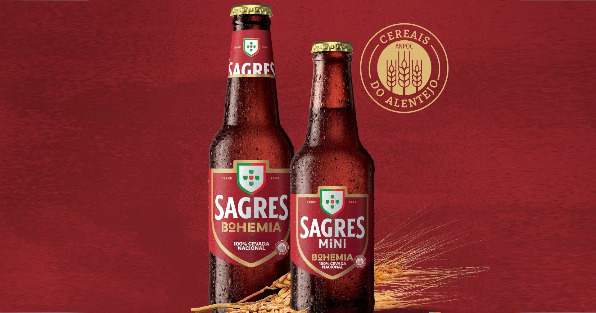 Sagres Bohemia tem nova versão 100% cevada nacional e em formato MiNi