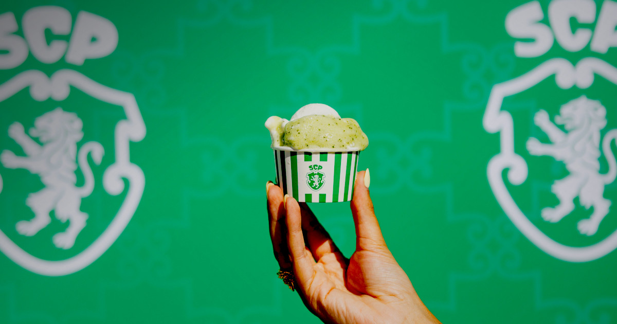Há um novo sabor verde e branco na Santini para assinalar os 120 anos do Sporting