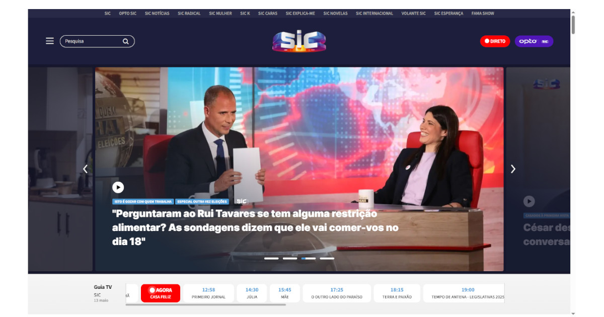 Depois da televisão, SIC é líder também no digital