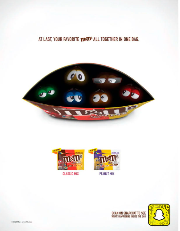 M&amp;M’S surpreende fãs com experiência de realidade aumentada