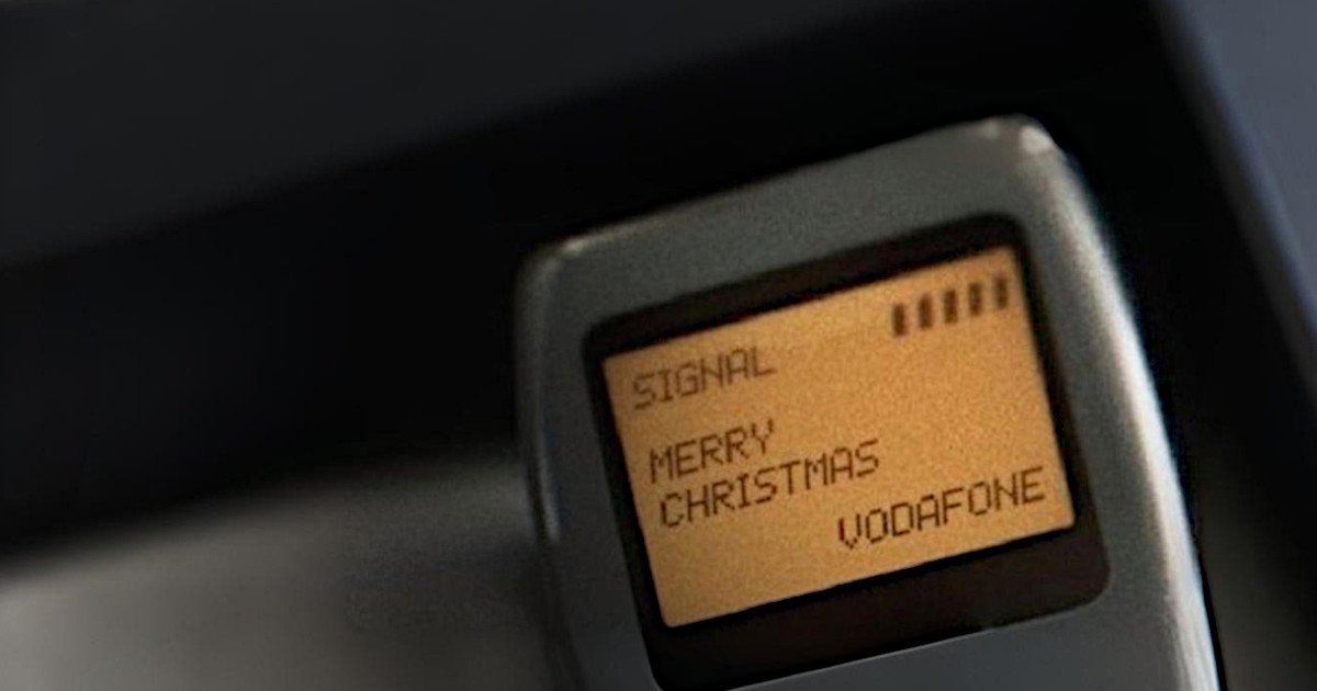 Sabia que… o primeiro SMS do mundo foi enviado pela Vodafone e dizia “Feliz Natal”?