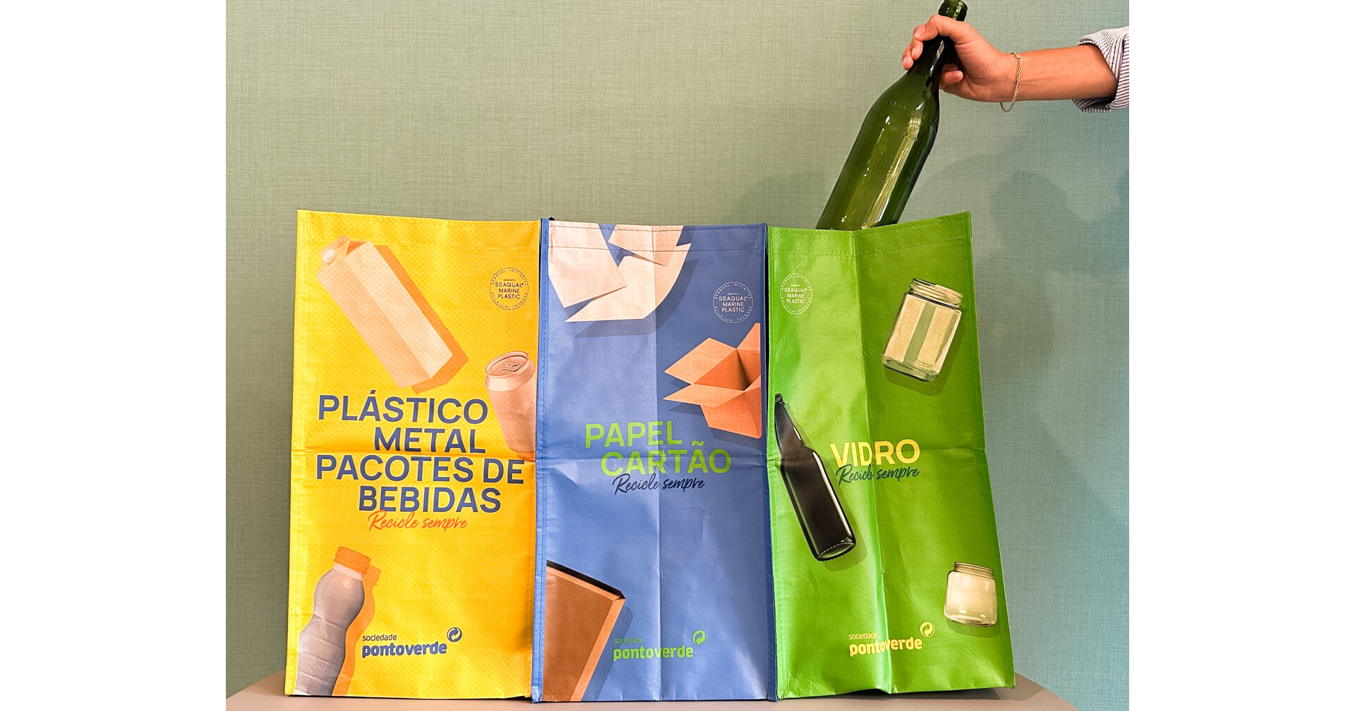 SPV tem novos ecobags feitos de plástico marinho