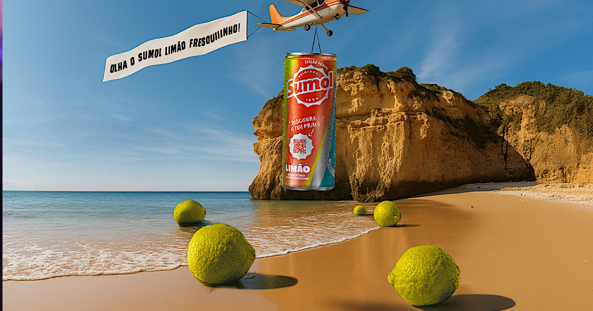 Sumol Limão invade as praias portuguesas com ativação FOOH da Euro M’