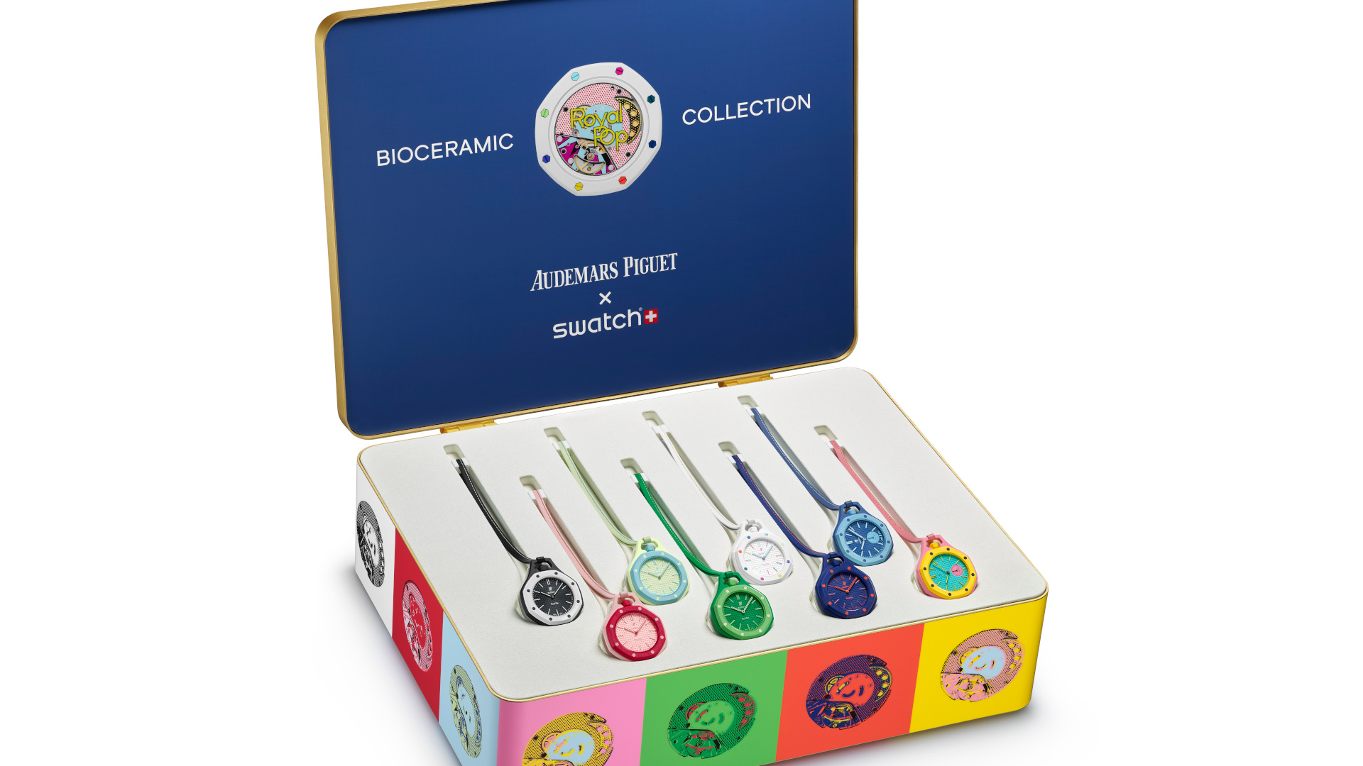 Audemars Piguet e Swatch revelam coleção que junta o prestígio do icónico Royal Oak com a irreverência cromática da cultura Pop
