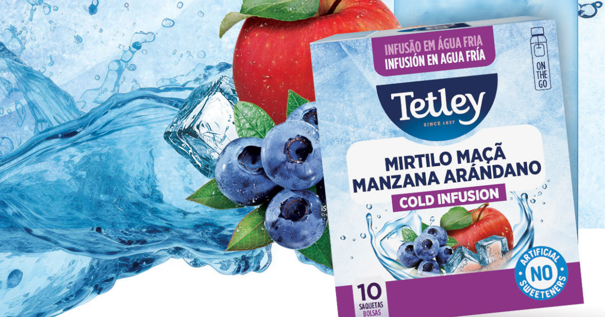Tetley traz frescura ao verão com nova imagem na gama Cold Infusion