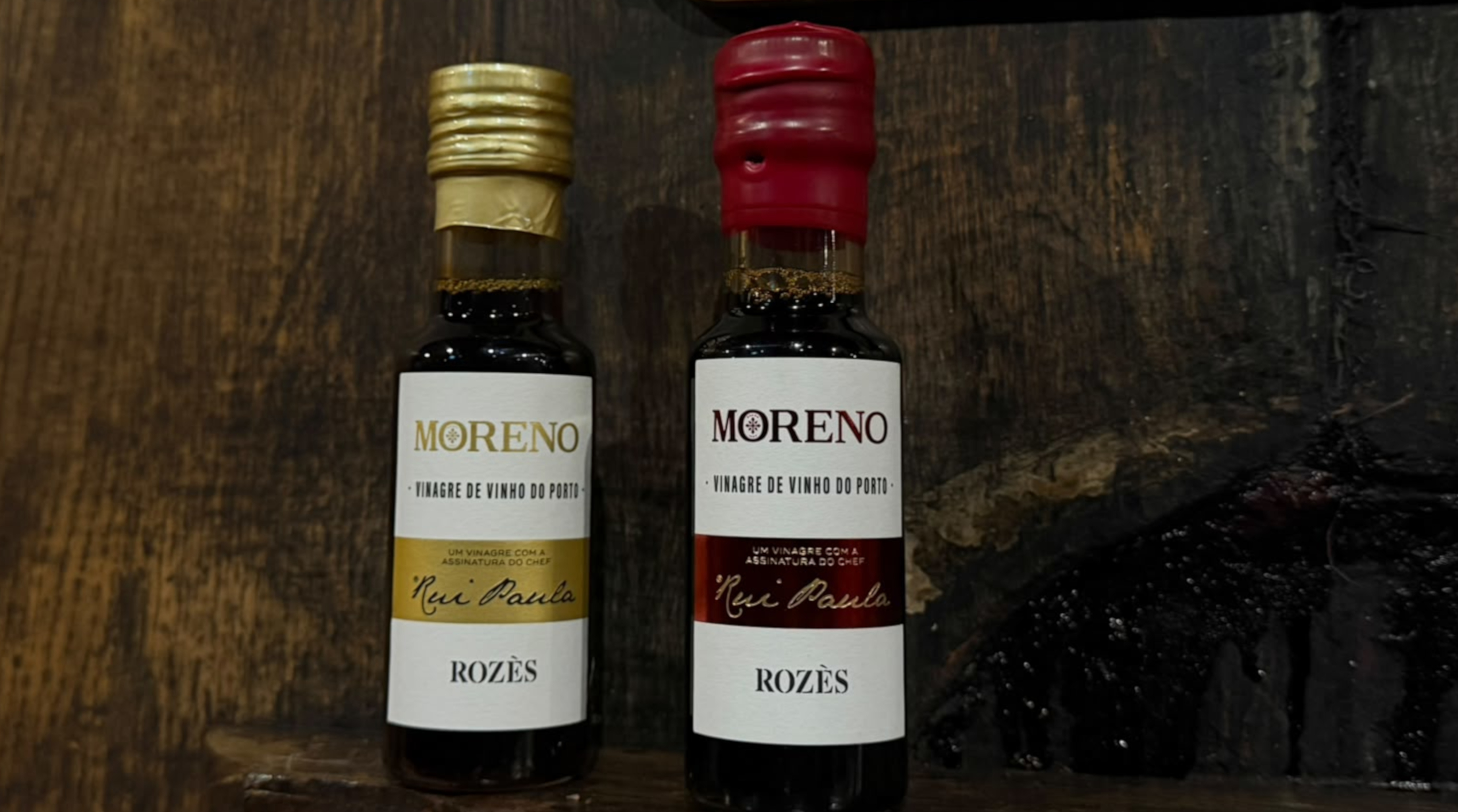 Moreno lança dois vinagres de Vinho do Porto Rozès com curadoria gastronómica do chef Rui Paula