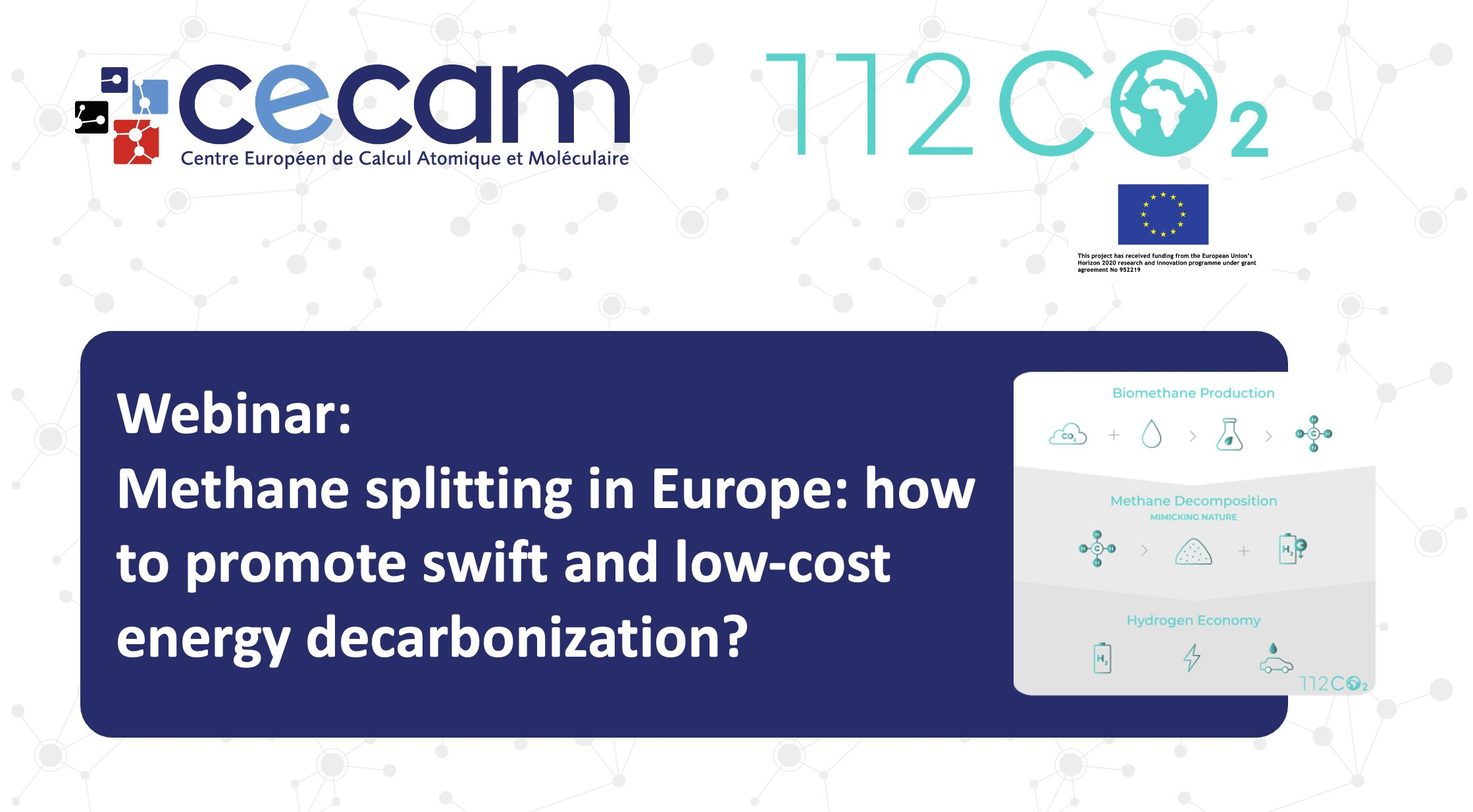 CECAM Webinar Explores Methane Splitting for Energy Decarbonization