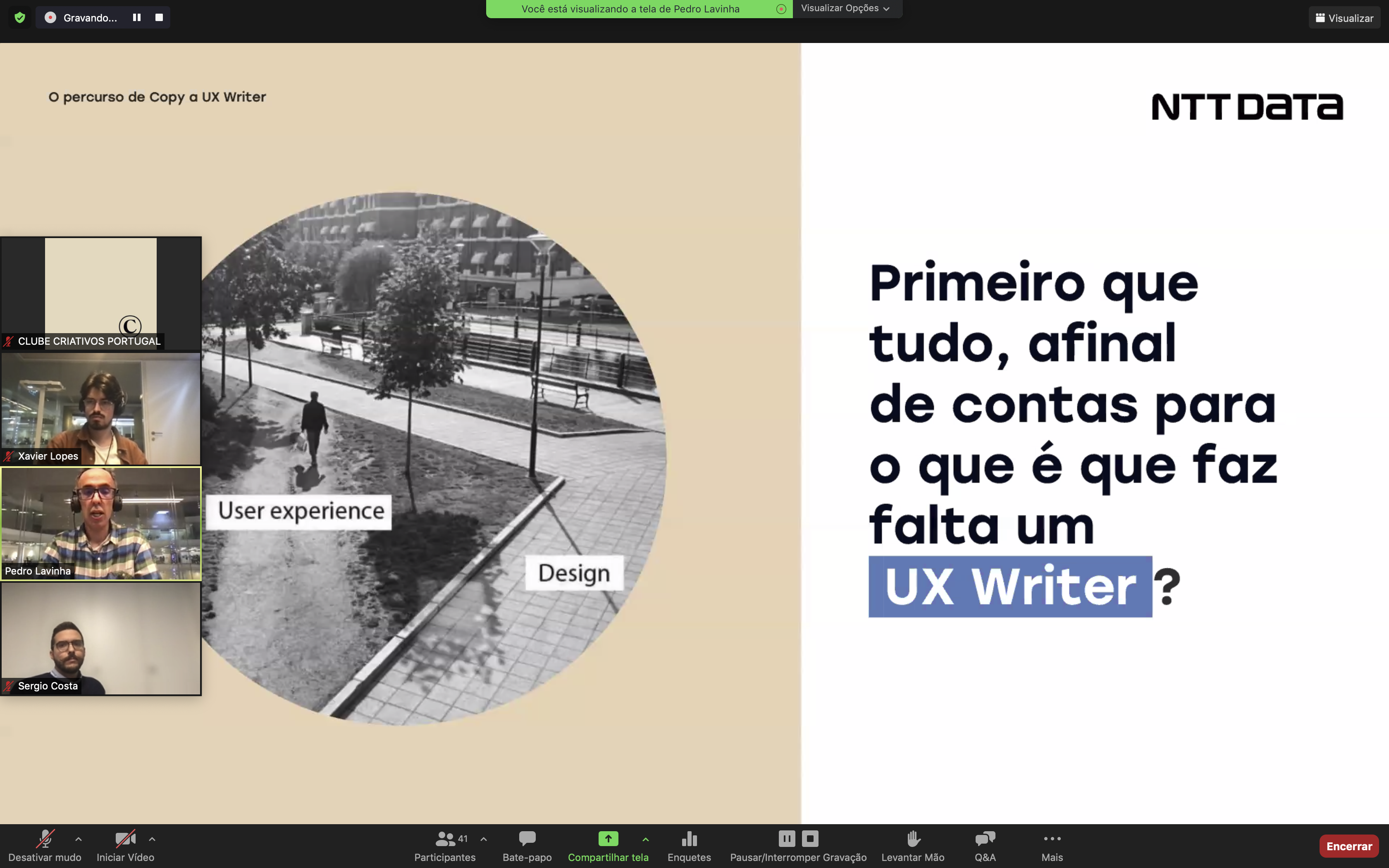 2021 Revê o Alta Voz "O percurso de Copy a UX Writer" que aconteceu no passado dia 18 de novembro