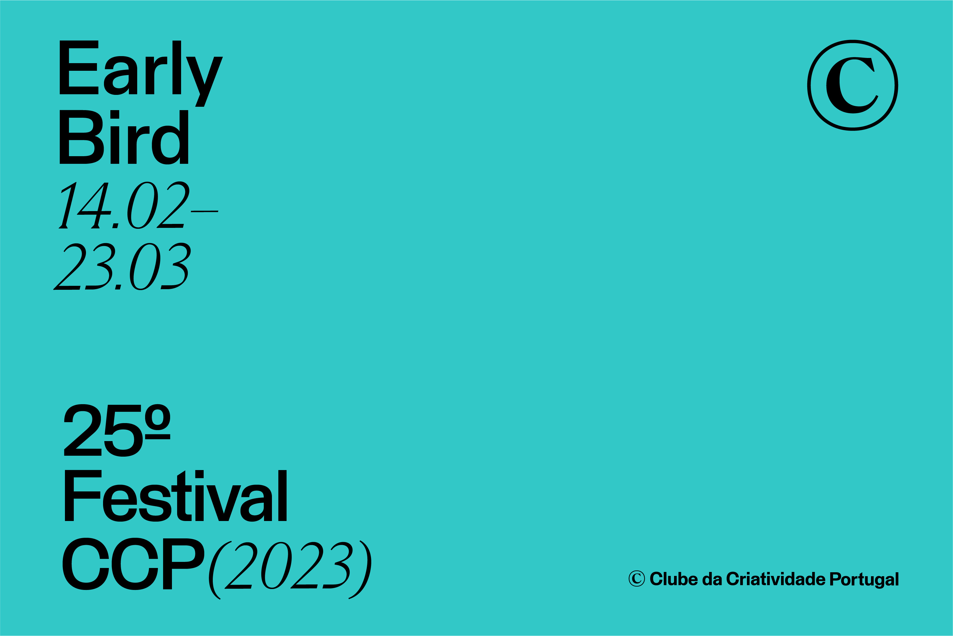 2023 Estão abertas as inscrições para o 25º Festival CCP 2023