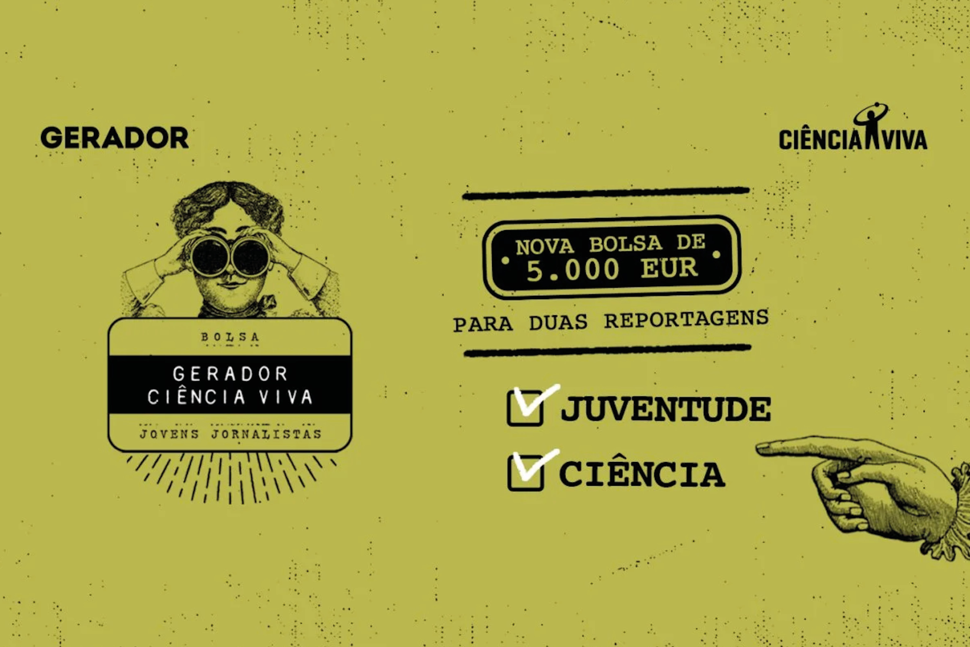 Bolsa Gerador Ciência Viva