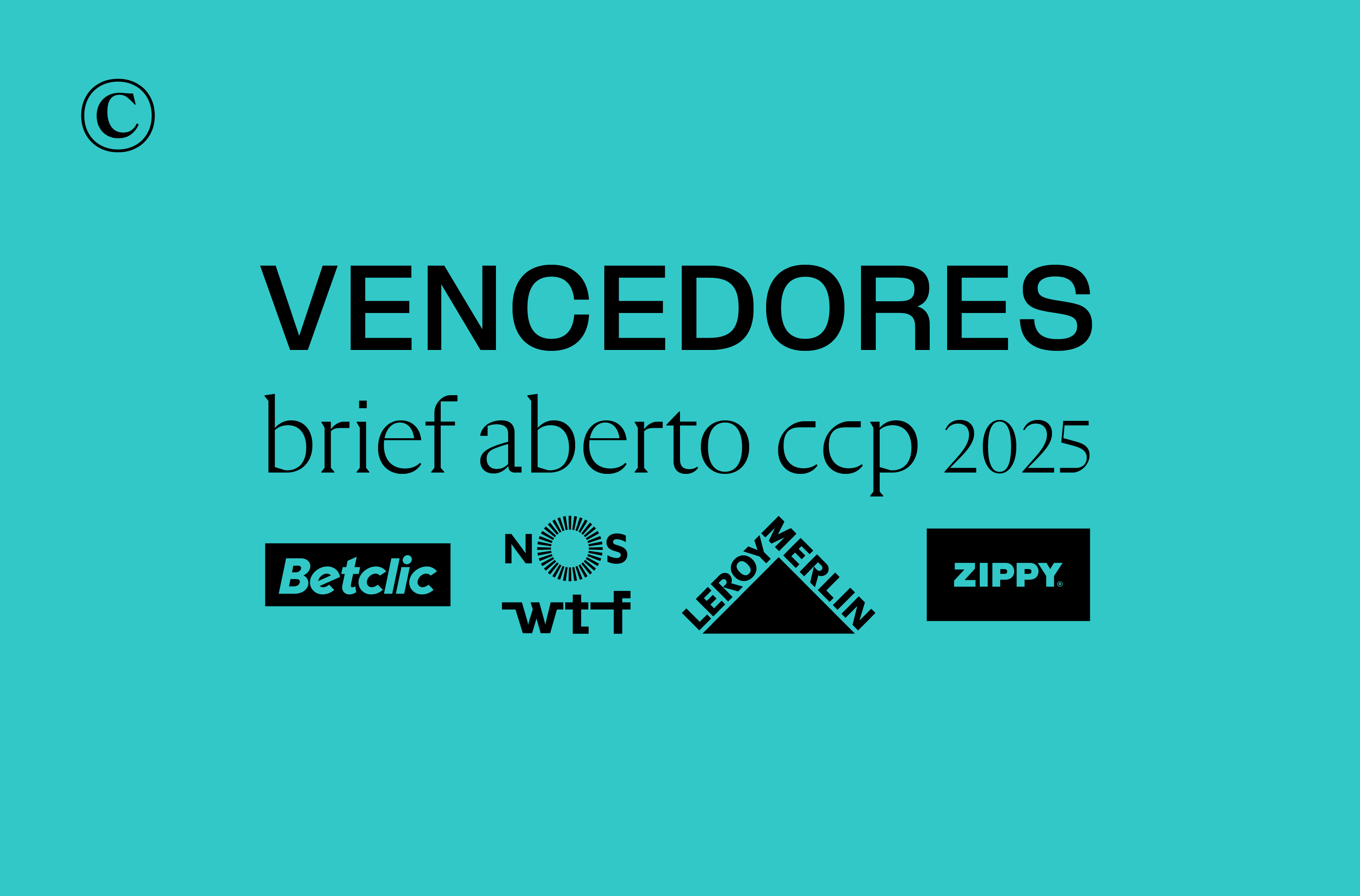 2025 Jovens talentos vencedores dos Briefs Abertos CCP 2025
