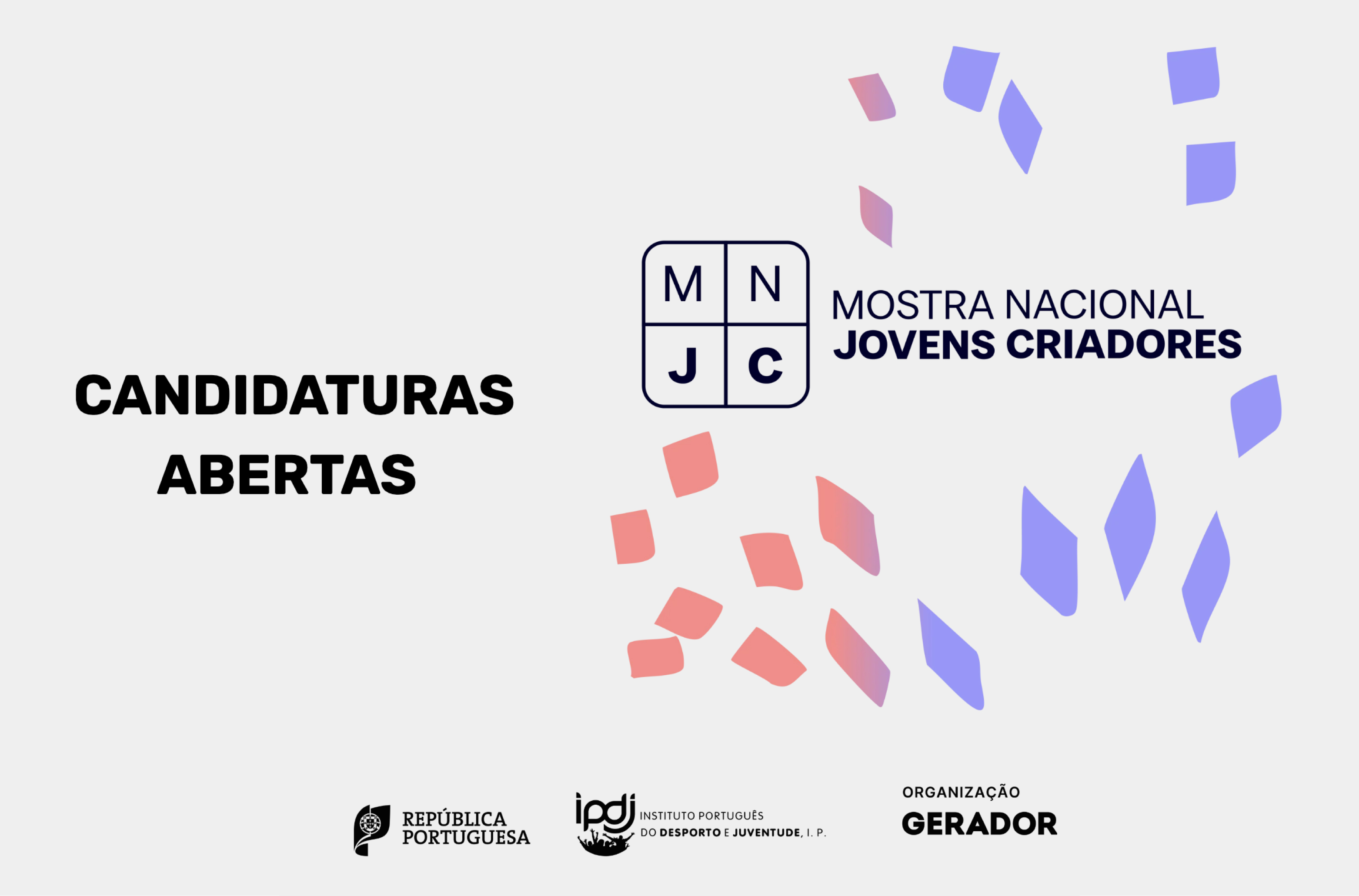 Candidaturas Mostra Nacional de Jovens Criadores