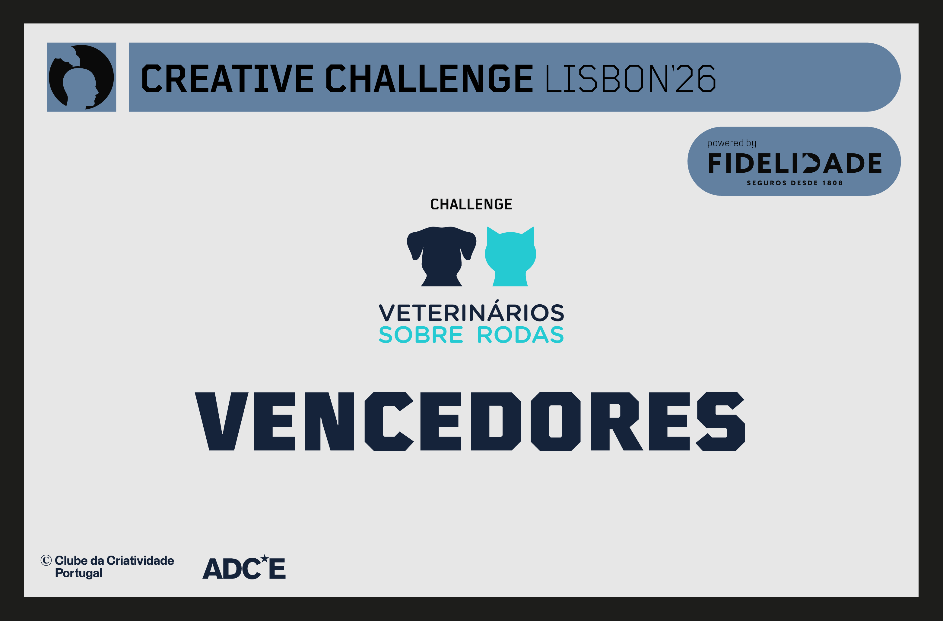 2026 Já são conhecidos os vencedores do Creative Challenge Lisbon - Veterinários Sobre Rodas powered by Fidelidade