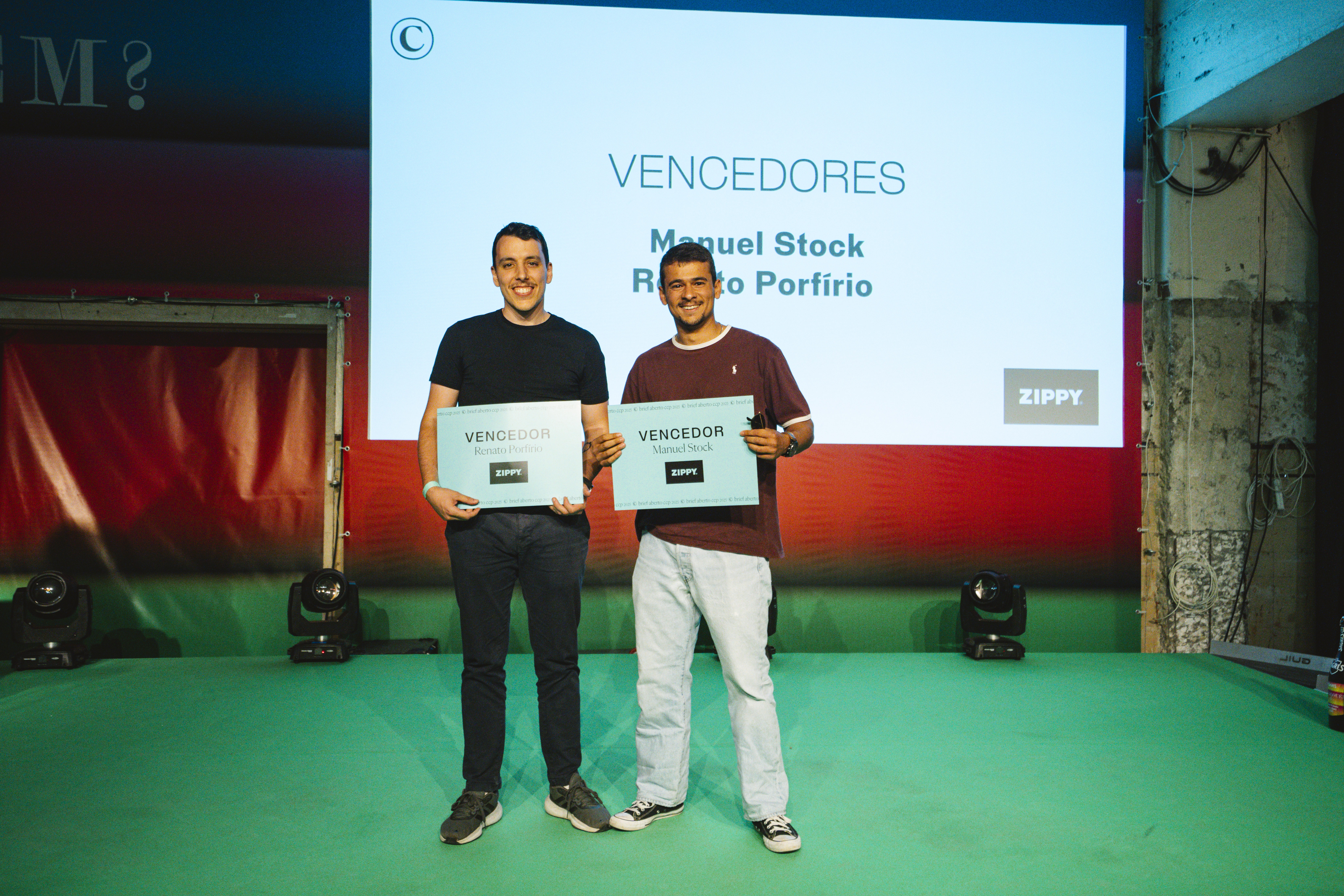 2025 Jovens talentos vencedores dos Briefs Abertos CCP 2025