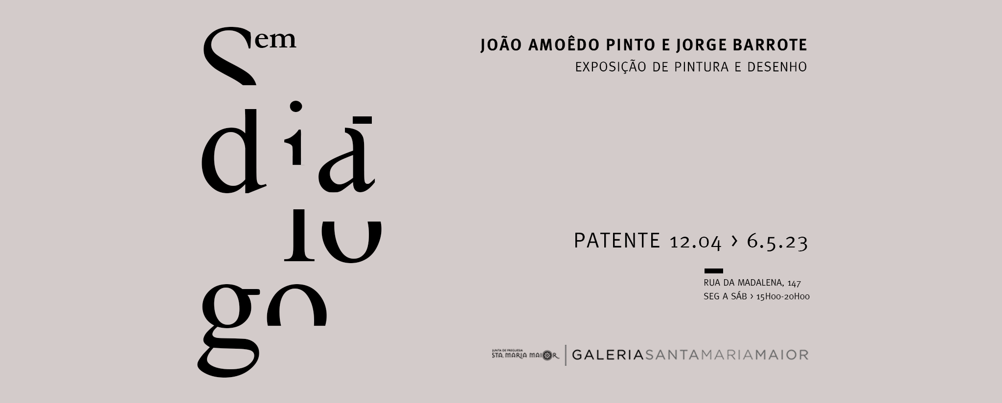 Exposição de pintura e desenho “Sem diálogo”
