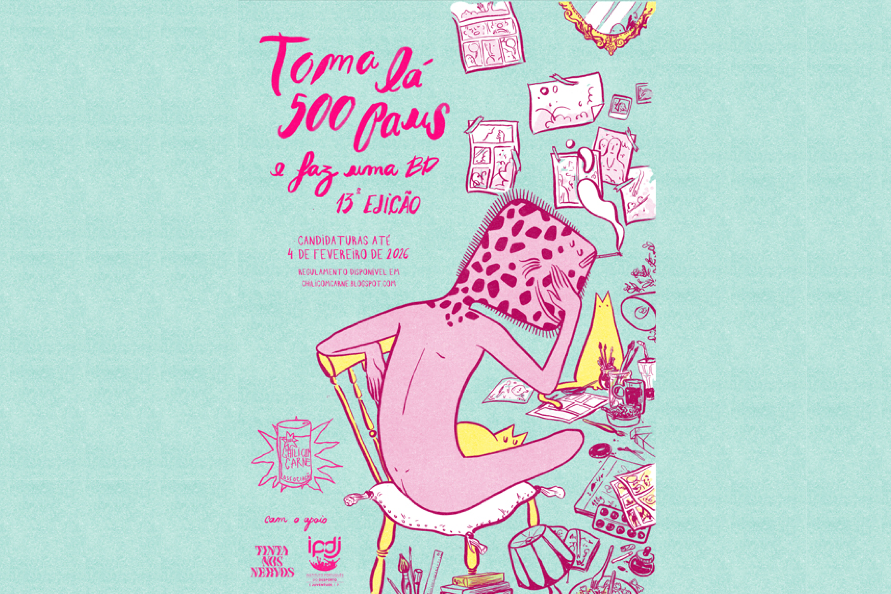 Concurso | "Toma lá 500 paus e faz uma BD!"