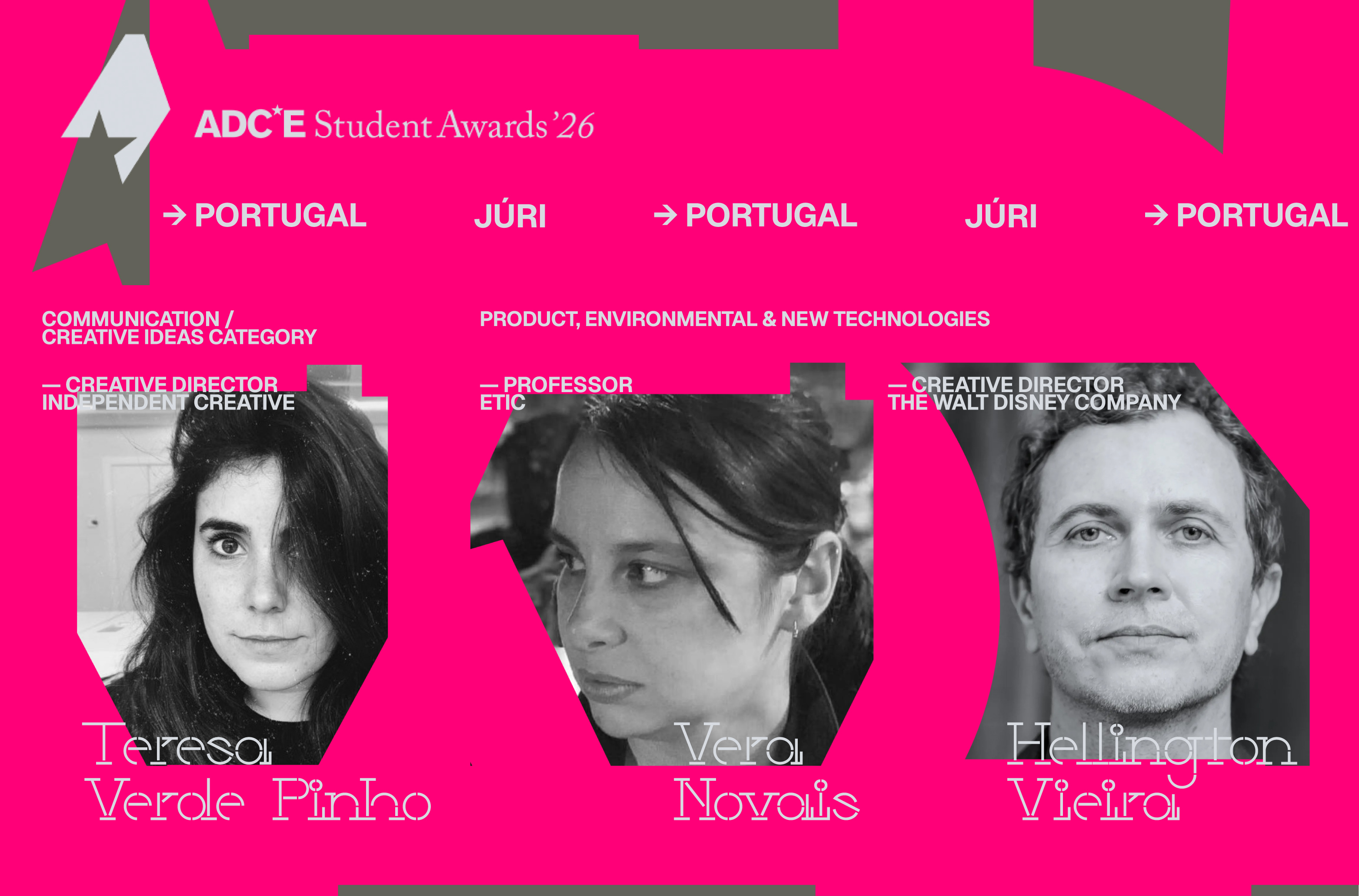 2026 ADCE revela o júri da terceira edição dos Student Awards