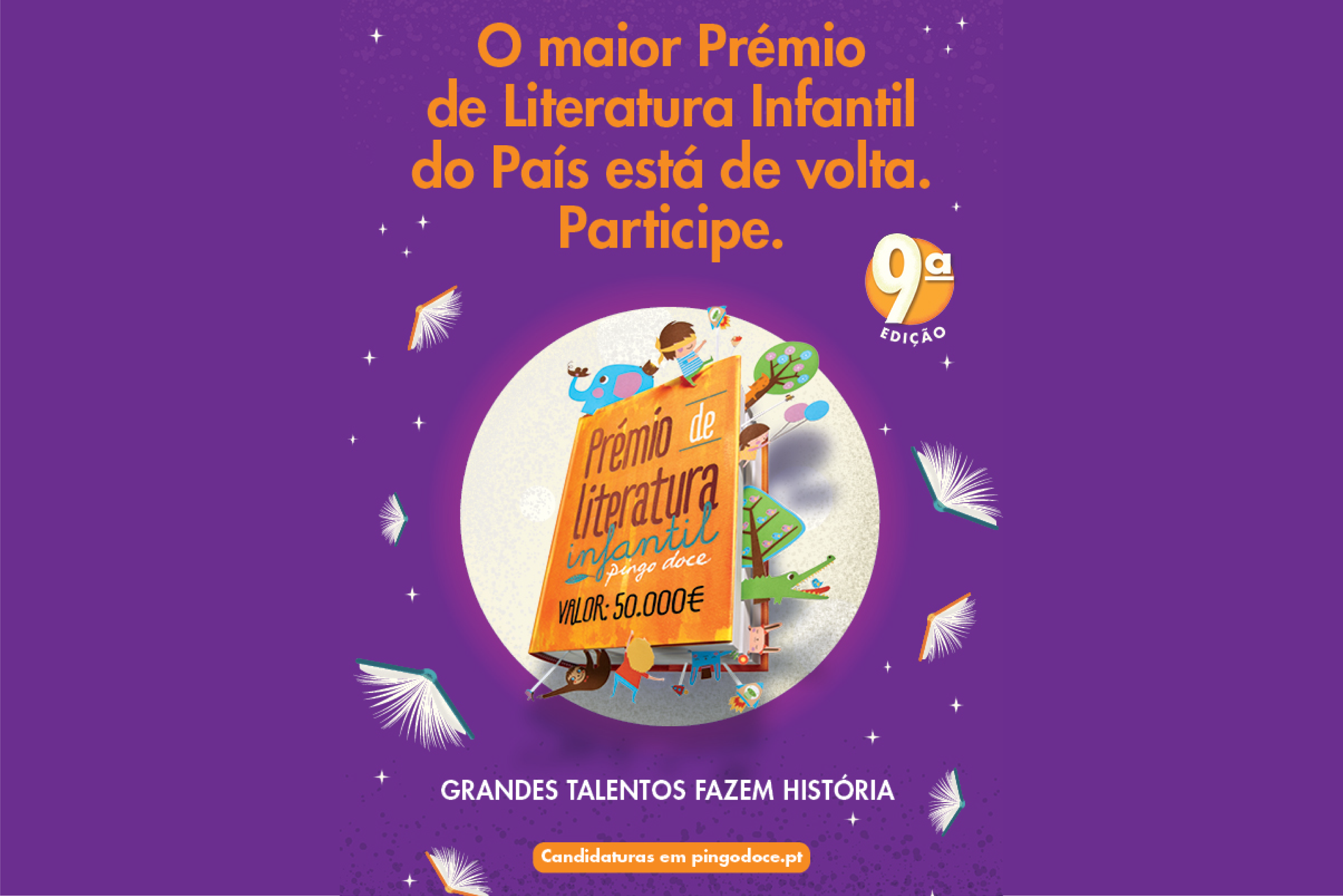 2022 Candidaturas para a 9ª edição do Prémio de Literatura Infantil Pingo Doce abrem hoje