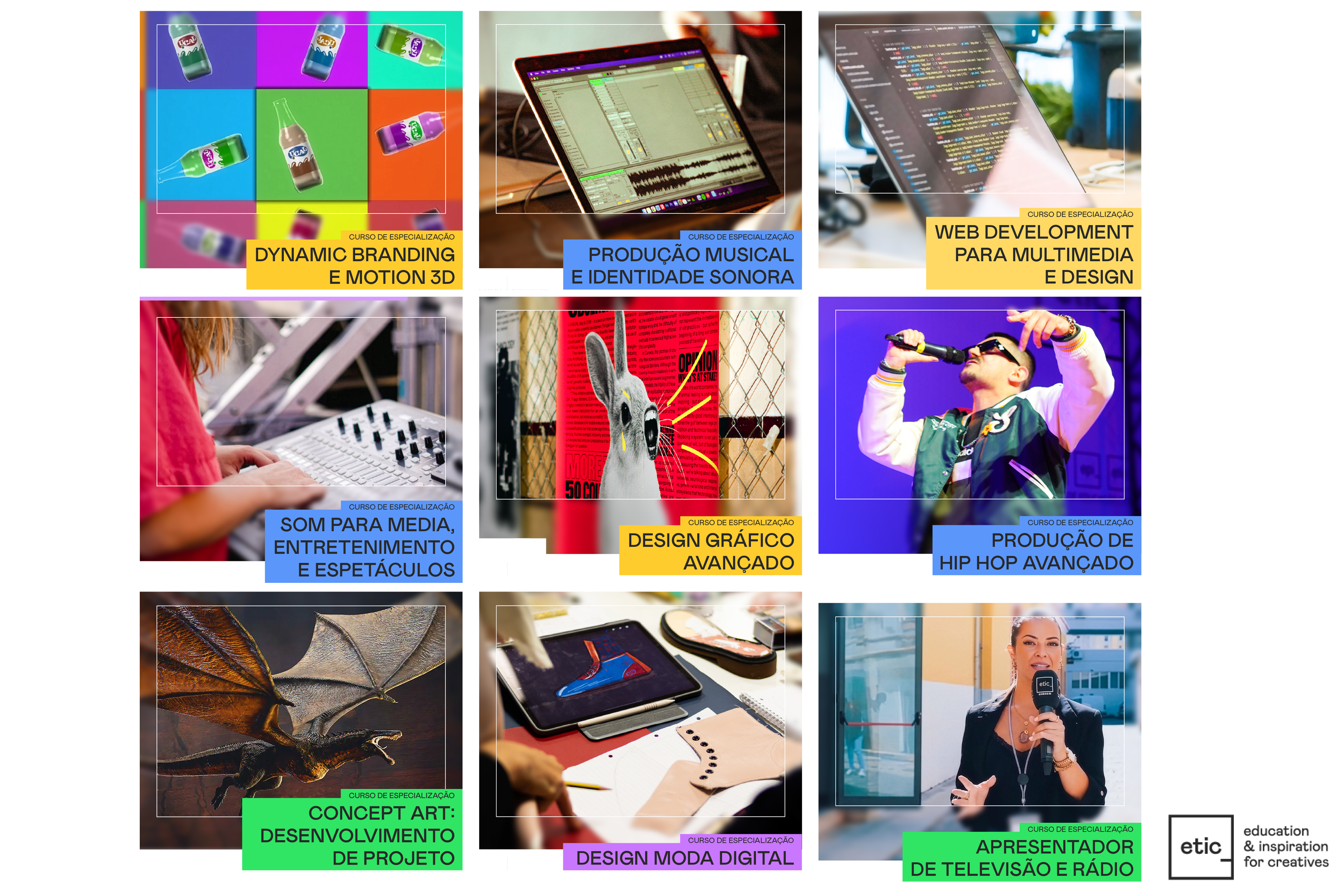 Cursos de especialização ETIC