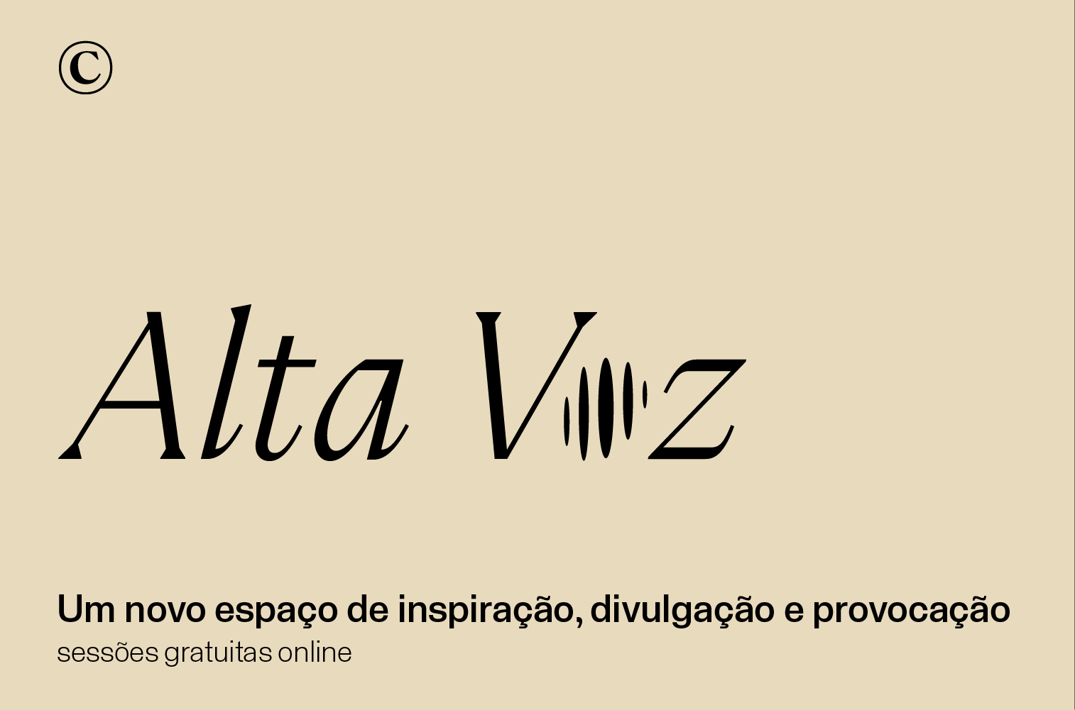 2021 Apresentamos o Alta Voz