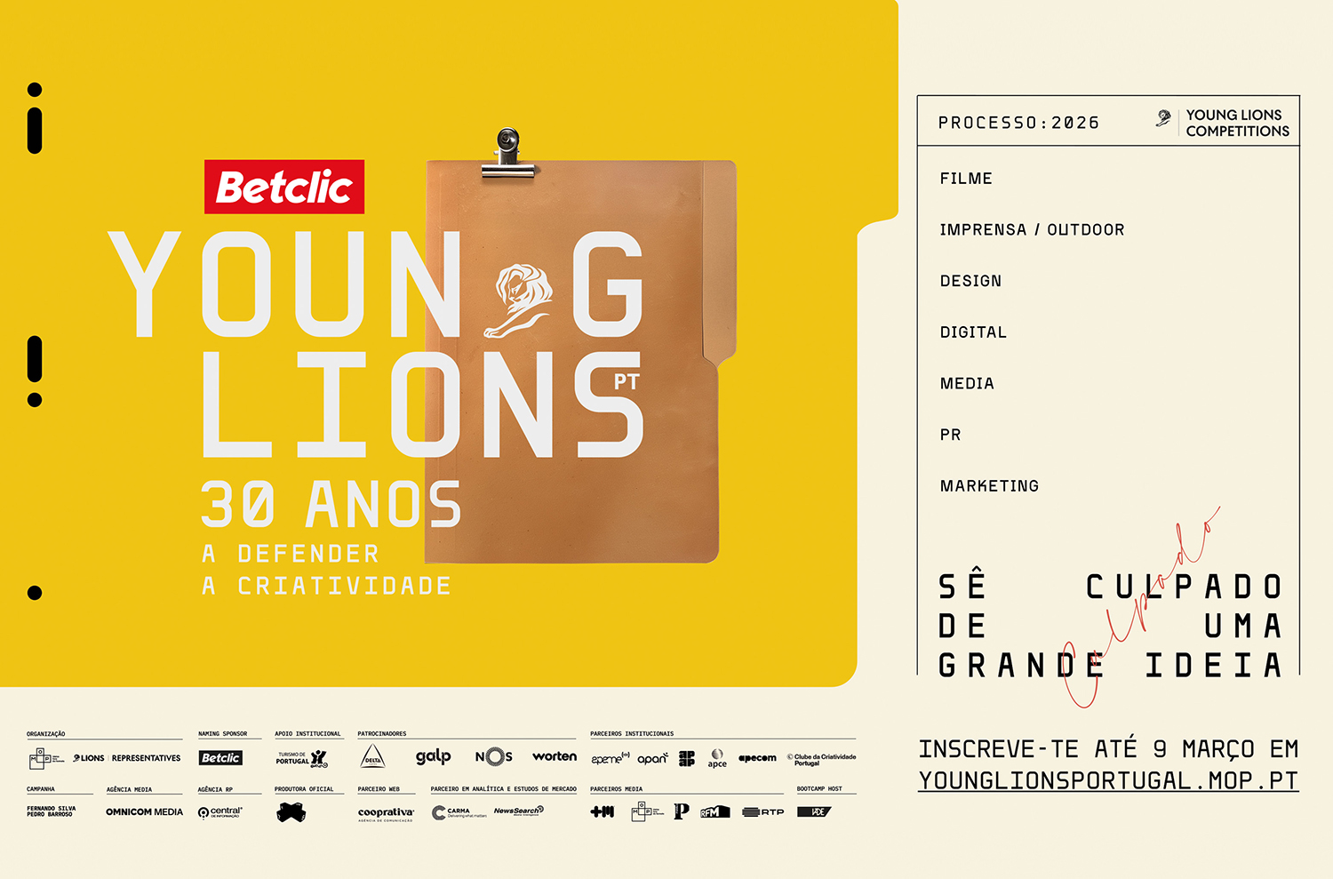 2026 Young Lions Portugal celebram 30 anos e já têm inscrições abertas