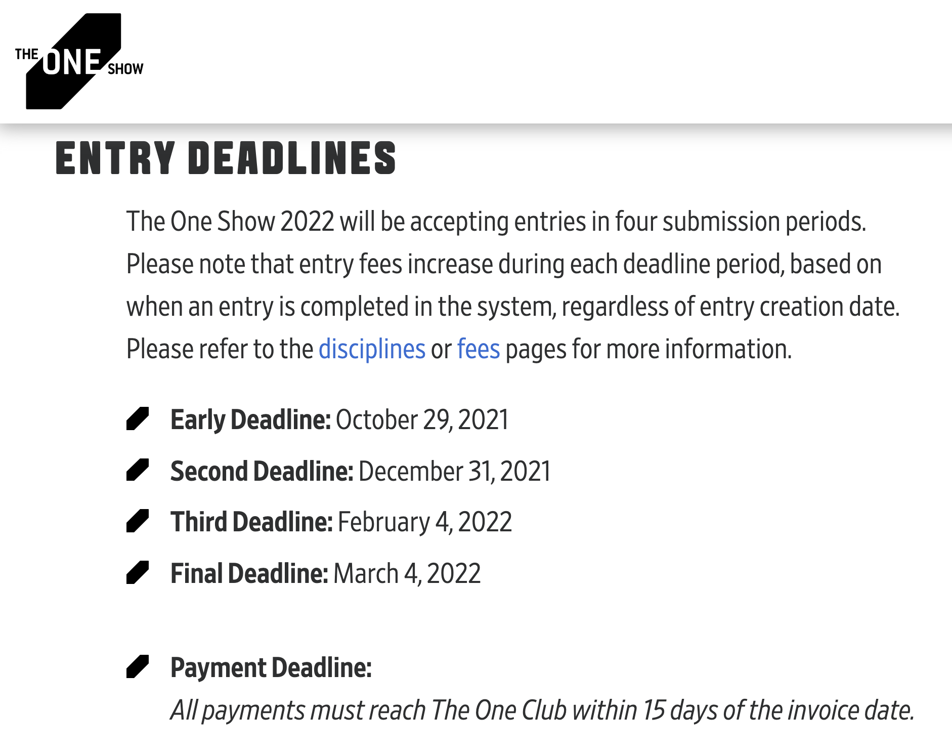 204 The One Show 2022- inscrições abertas
