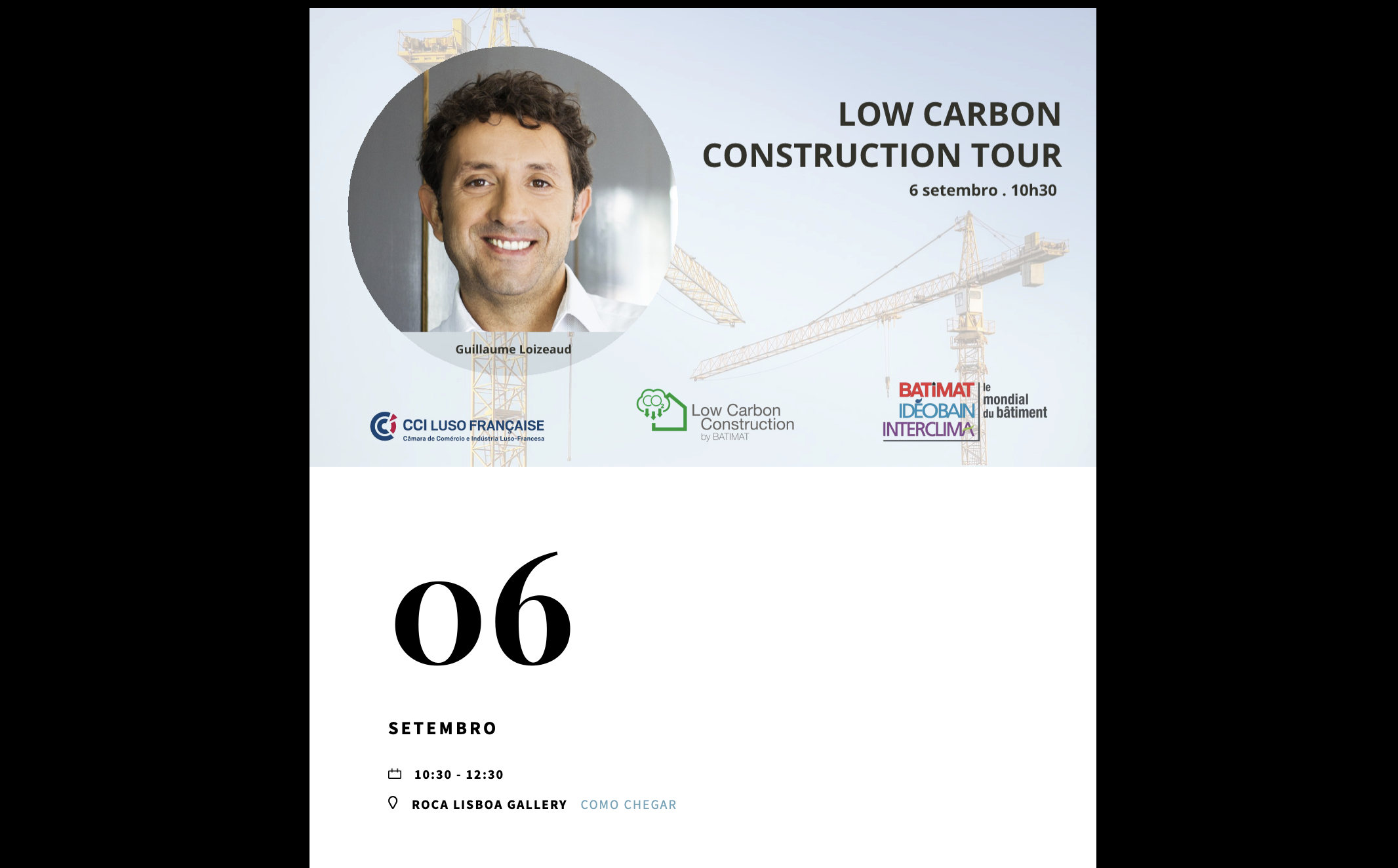 Conferência "Low Carbon Construction Tour" - Vagas Limitadas