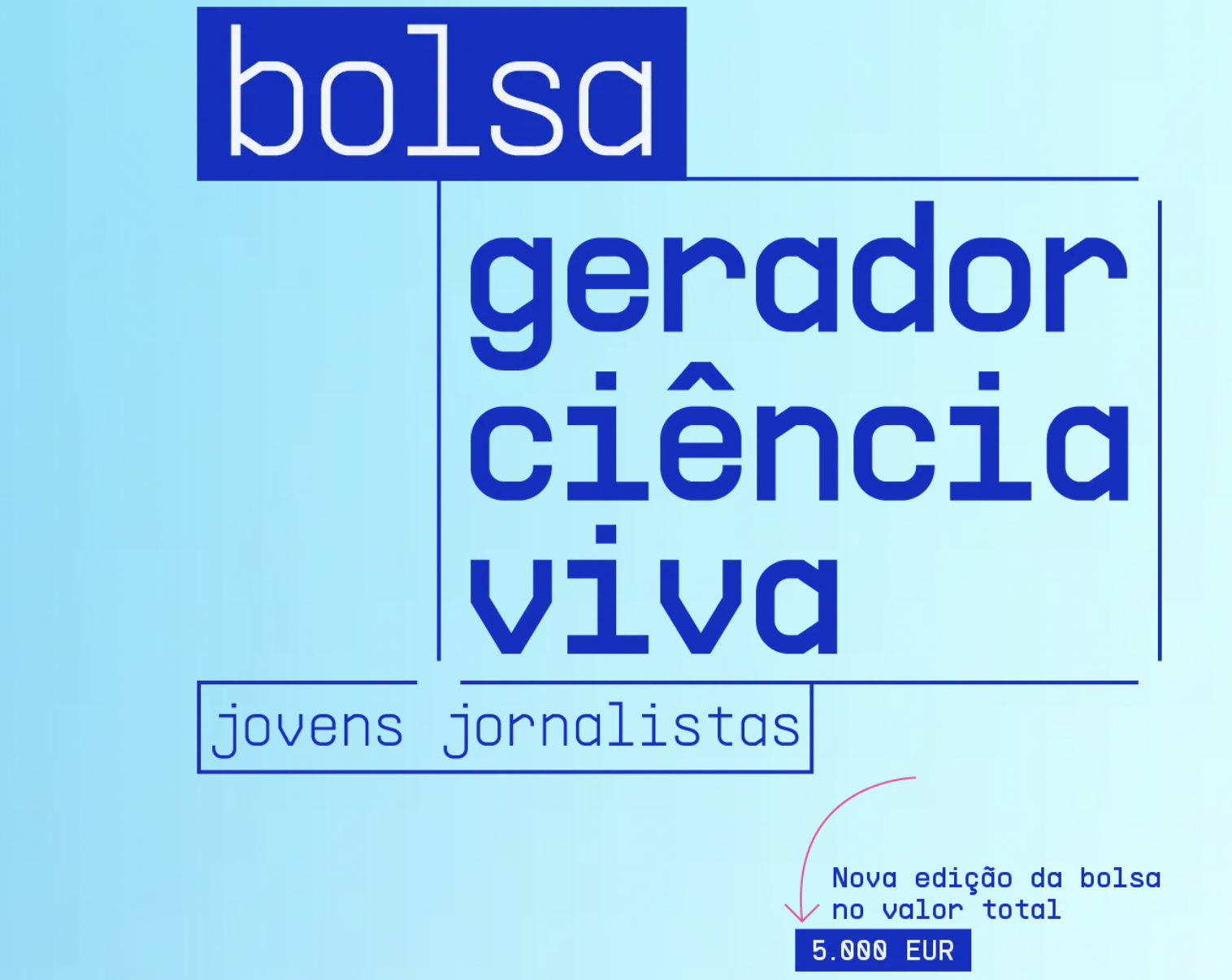 Bolsa Gerador Ciência Viva para jovens jornalistas