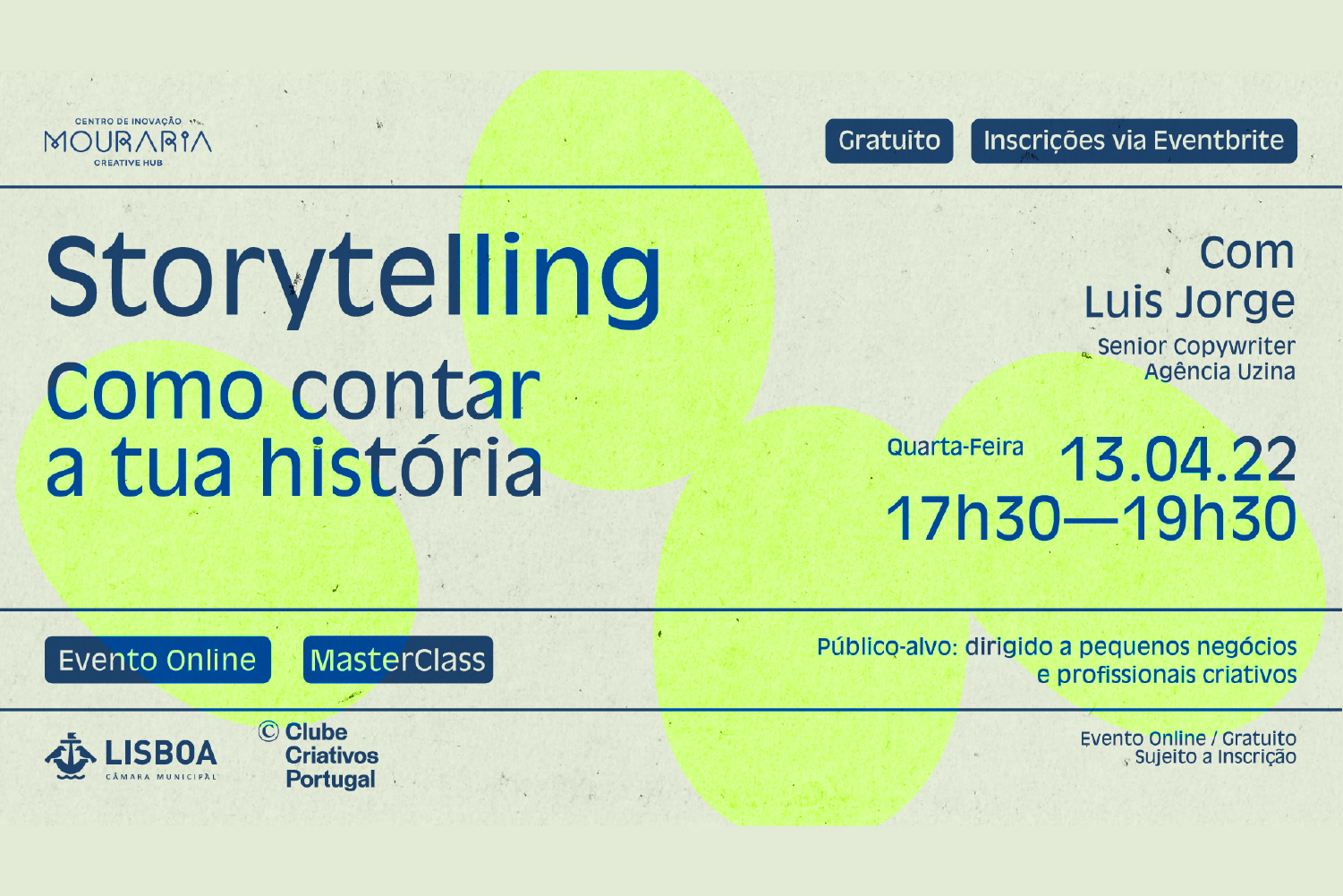 MasterClass - Storytelling como contar a tua história