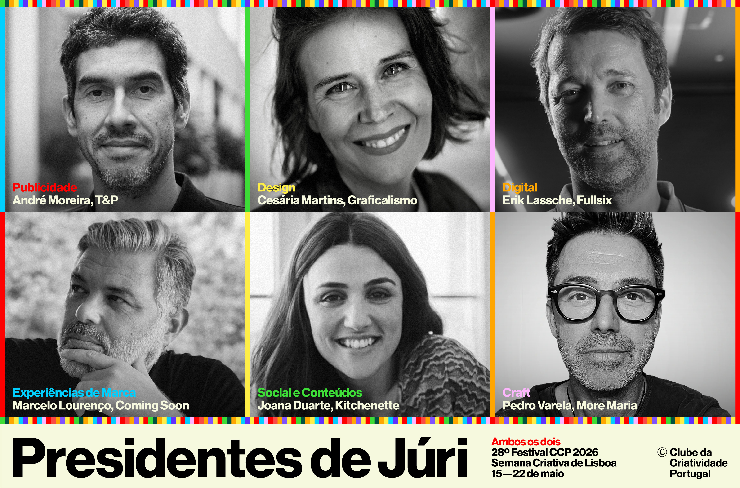 2026 “Ambos os dois” é o tema do 28.º Festival CCP. CCP revela os Presidentes de Júri desta edição.