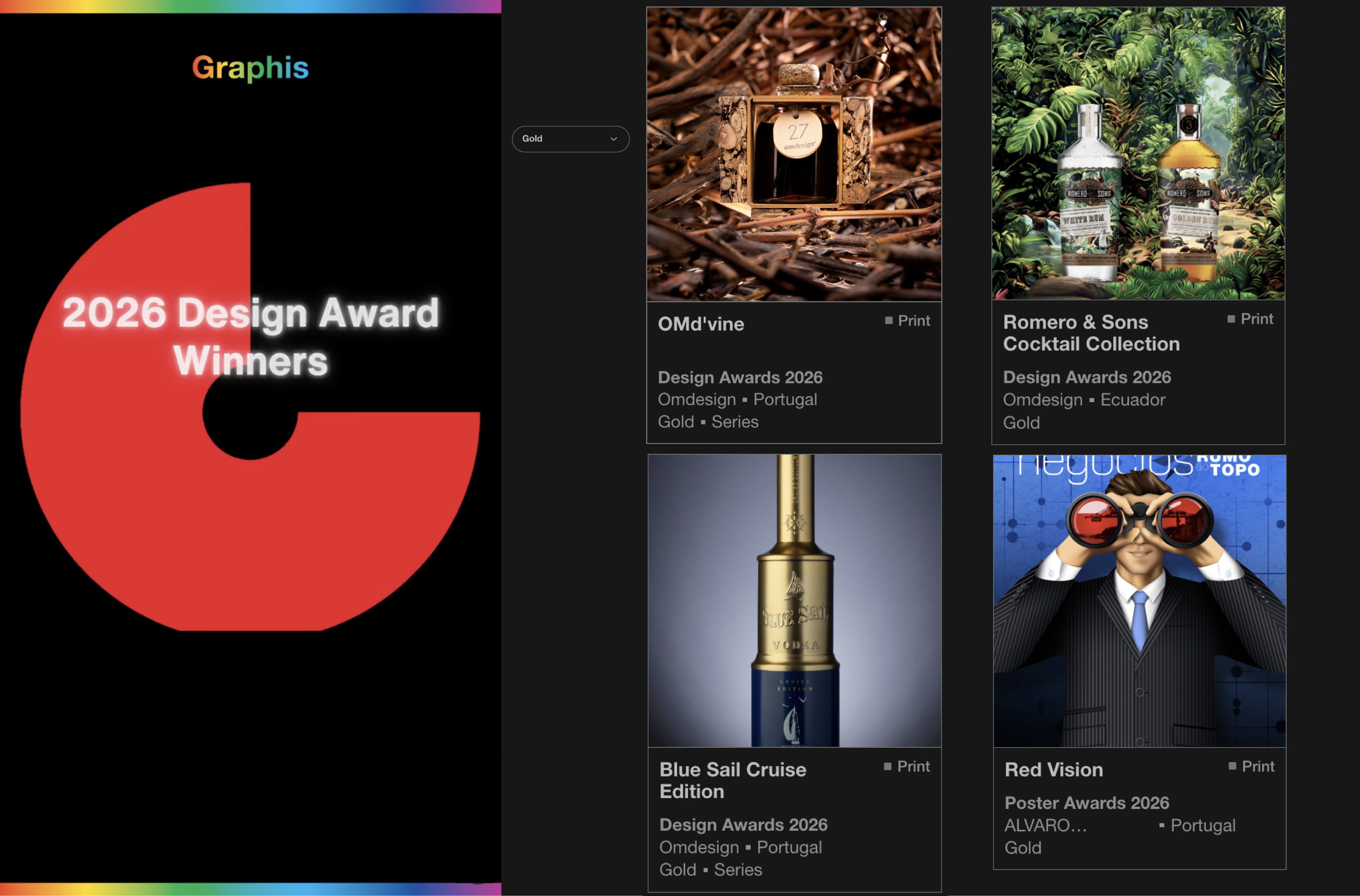 Noticia - 27 Distinções para Portugal no Graphis Design Annual 2026