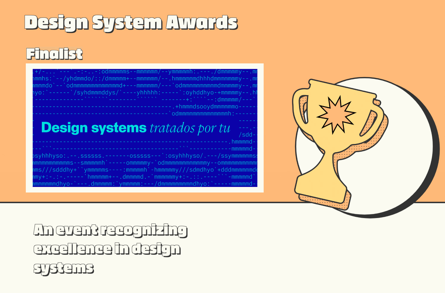 "Design systems tratados por tu" nomeado na categoria de Best Talk dos Design Systems Awards