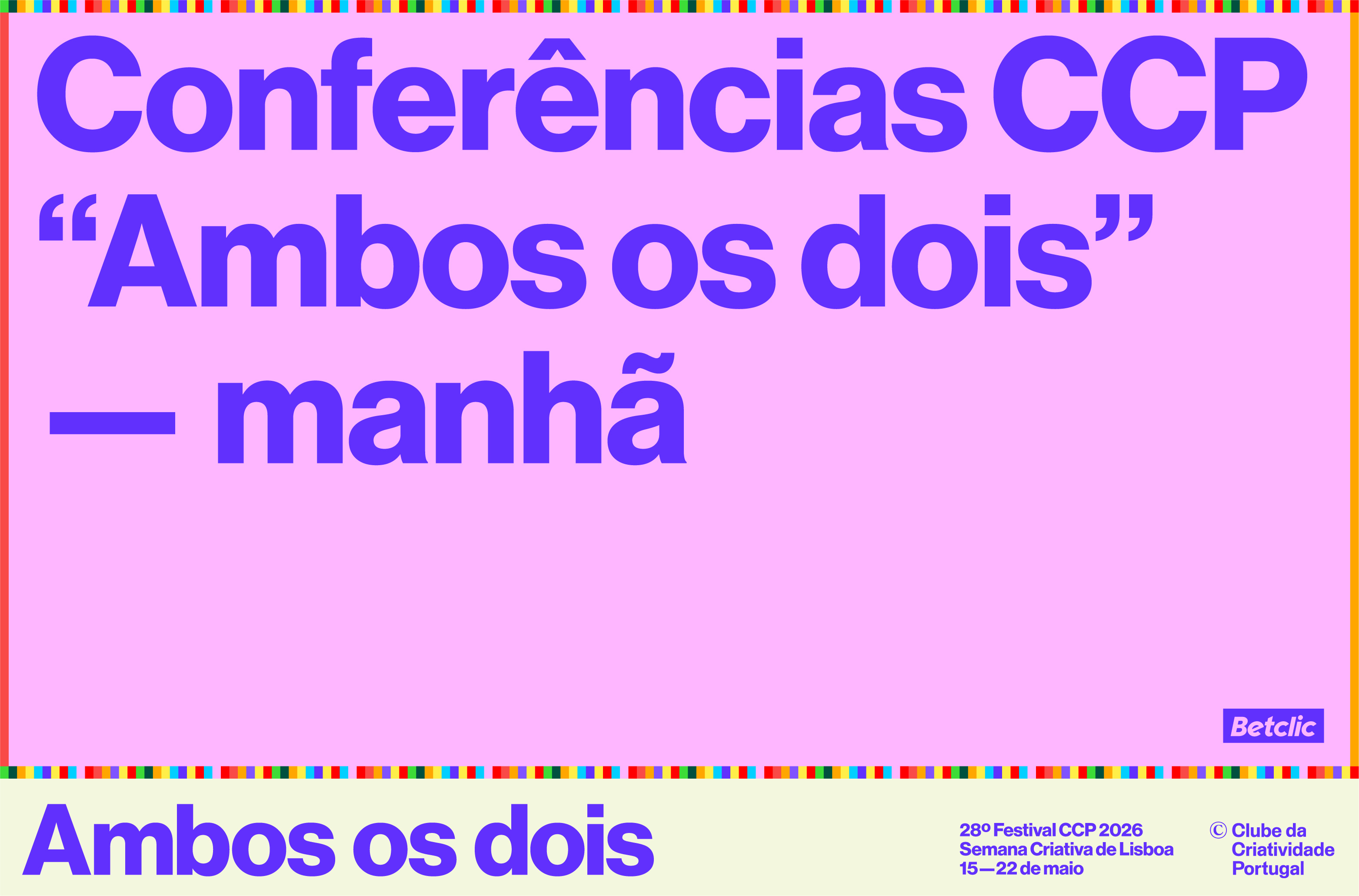 Conferências CCP "Ambos os dois" (manhã)