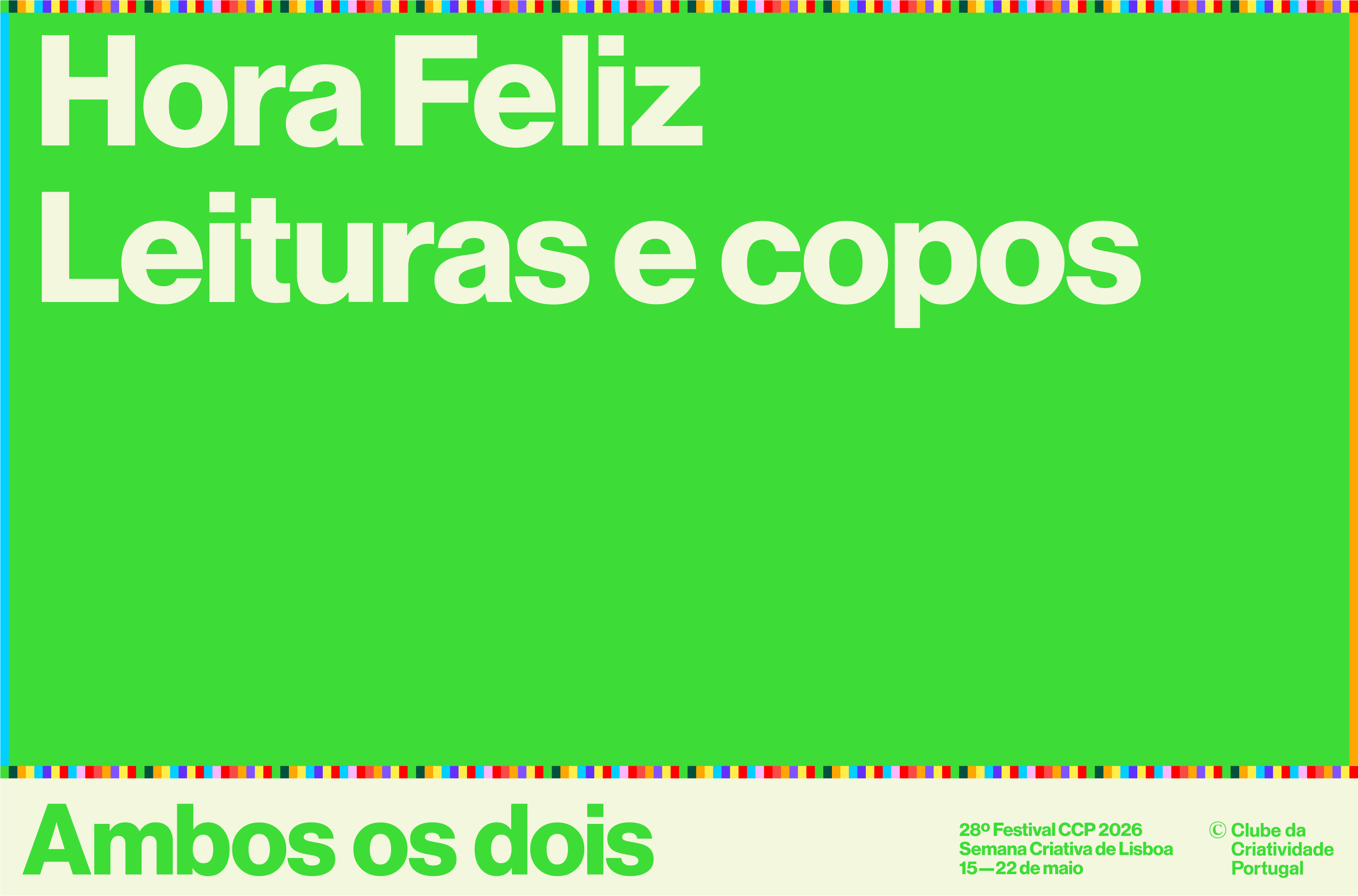 Hora Feliz “Leituras e copos”