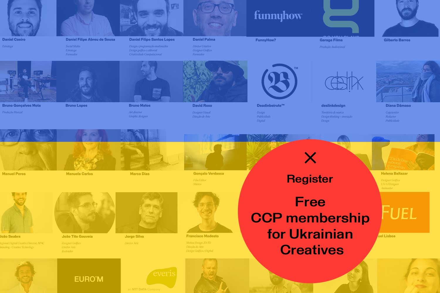 2022 Free CCP membership for Ukrainian Creatives